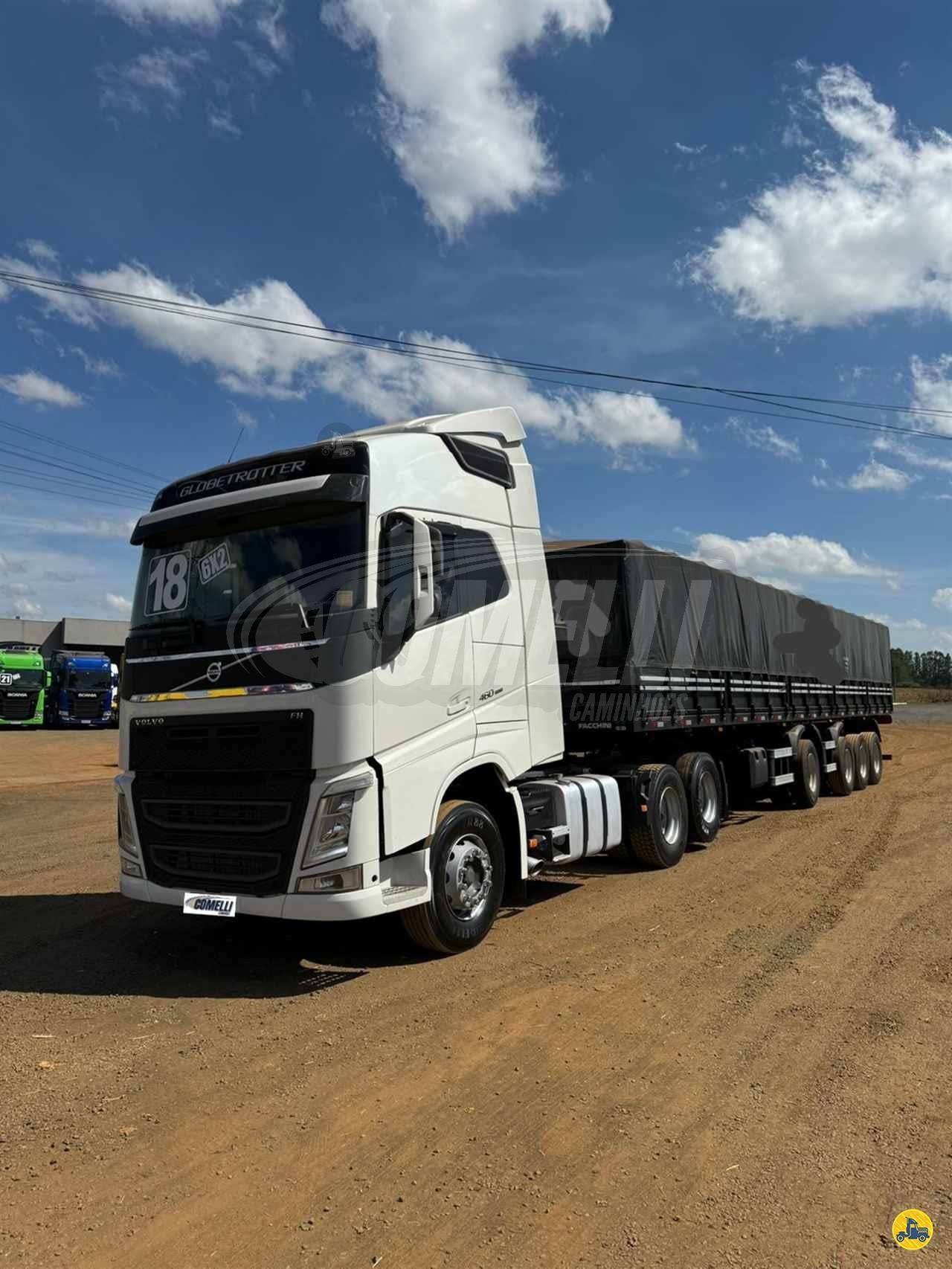 Marca/Modelo: Volvo/FH460  Ano/Modelo: 2018/2018  Tração: 6x2 molas  Cor: Branco  Quilometragem: 589k  Automático, Ar-co